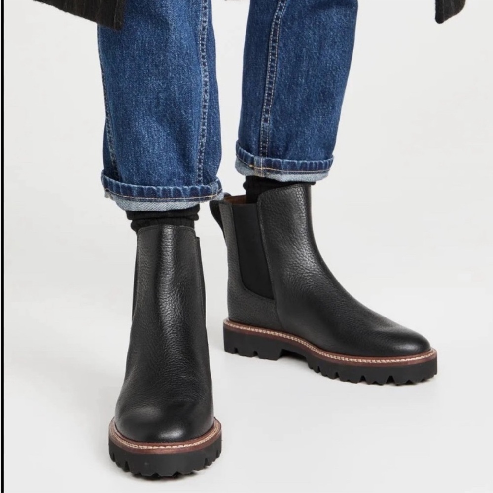 Madewell Black Leather Ankle Booties